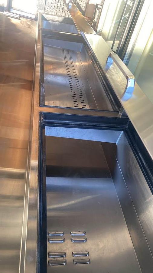 Used Pizza prep table 8' - SEE VIDEO