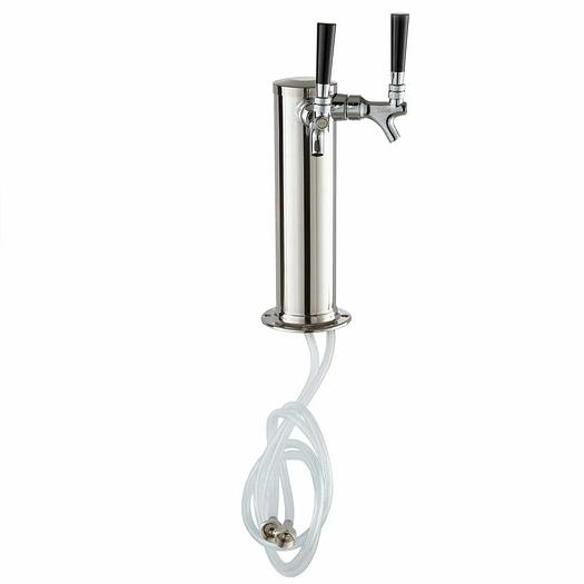 Draft Beer taps - 2 Tap Tower - 3" Column