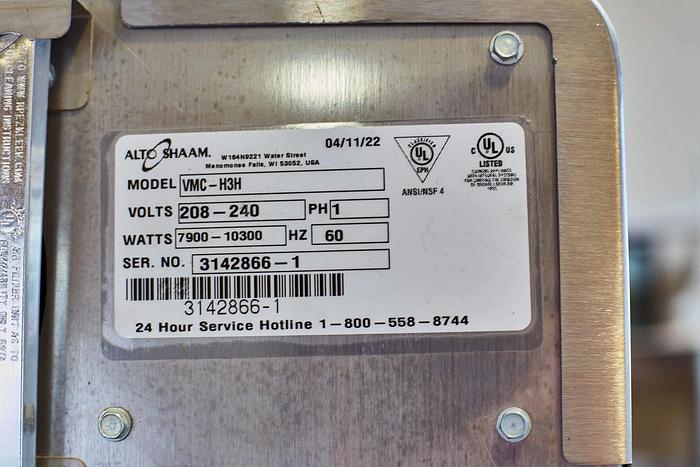 Refurbished Alto-Shaam VMC-H3H Countertop Cook Oven -buy or rent $20.27 per day