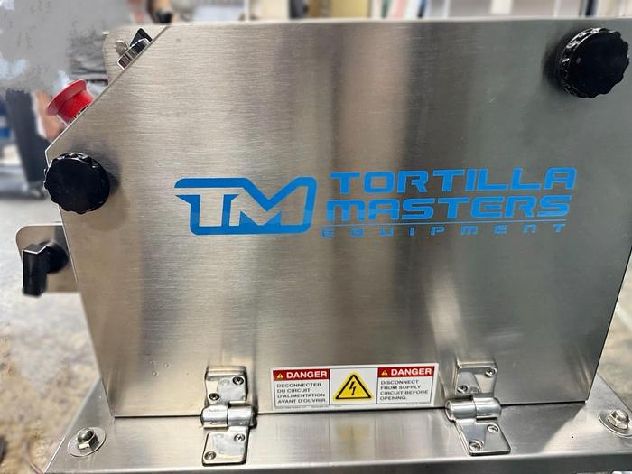 Refurbished Tortilla Masters TM105 Tabletop Tortilla Making Machine and New Cutter