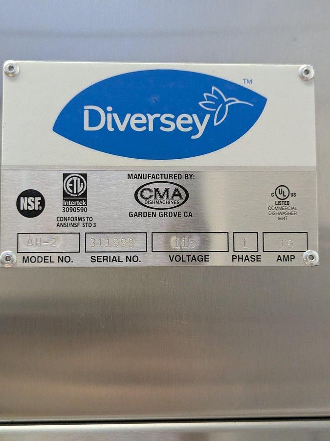 Used CMA AH-2 Low Temperature Pass-Thru Dishwasher - NICEST ONE WE HAVE EVERY HAD.......