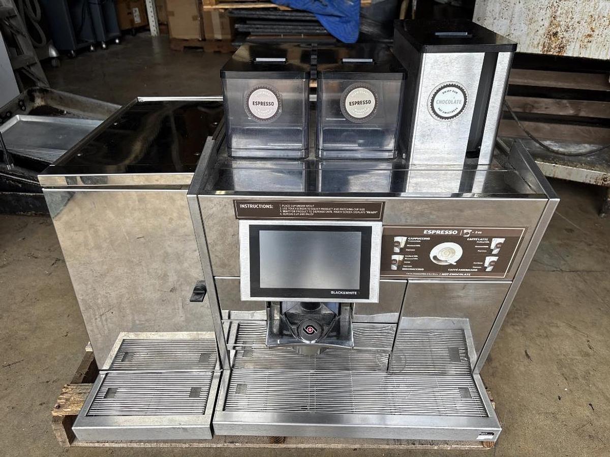 Used Nespresso Espresso machine with milk dispenser
