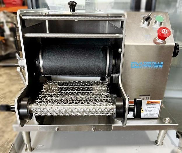 Refurbished Tortilla Masters TM105 Tabletop Tortilla Making Machine and New Cutter