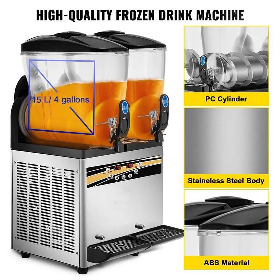 Used Slush Machine - 2 x 15 litre dispenser - 