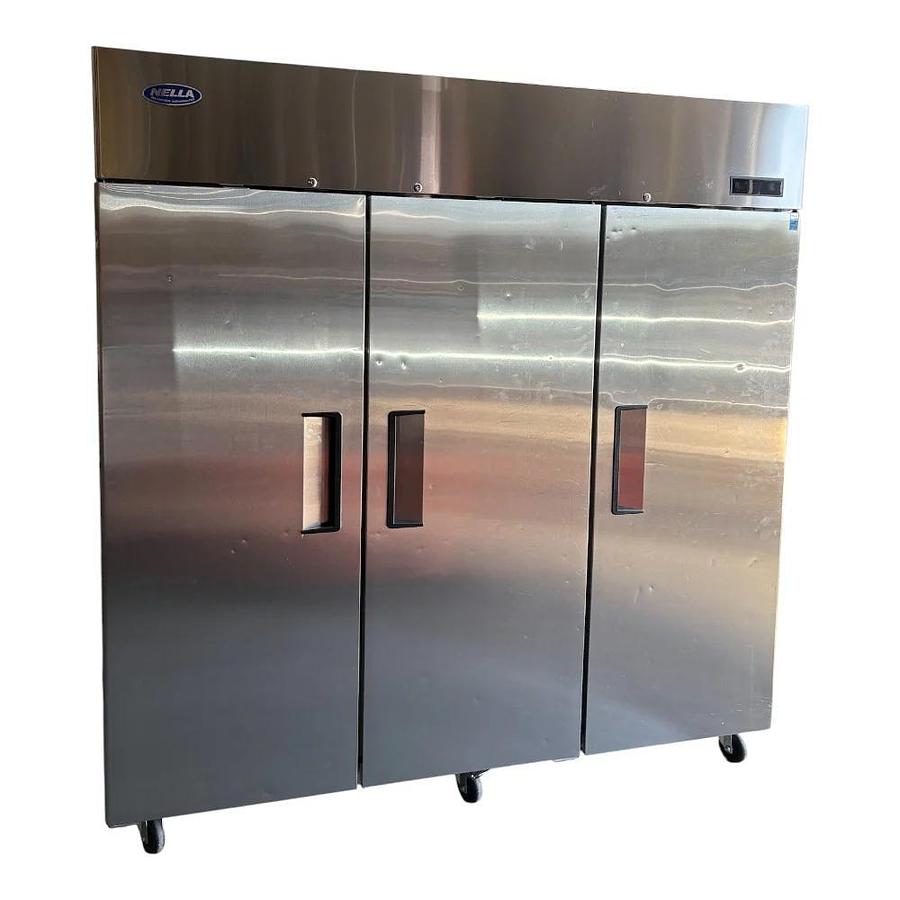 Used Atosa MBF8006GR Upright Refrigerator - 3 Solid Doors