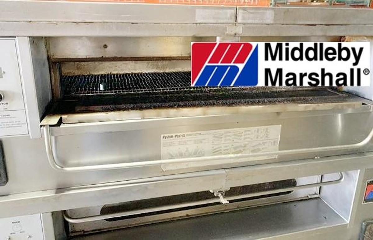 Refurbished Middleby Marshall PS570 Double Stack Pizza Ovens - natural gas