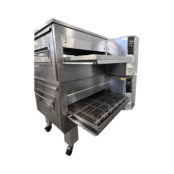 Used Zesto CG3632 Double Stacked Conveyor Pizza Oven - Nat Gas