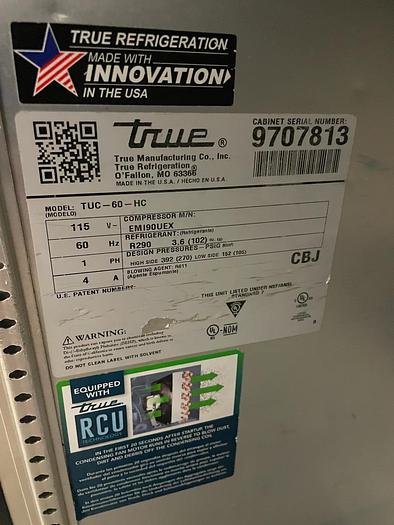 Refurbished Refrigerator Undercounter | True | Model # TUC-60-HC