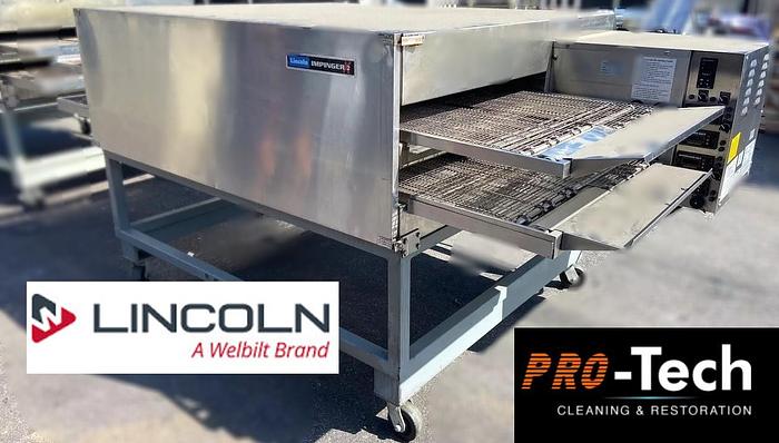 Refurbished Lincoln Impinger X 2 3270-Double Conveyor Nat Gas Pizza Oven -