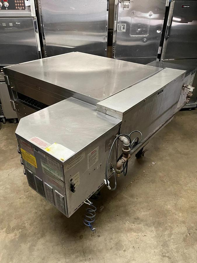Used Lincoln Impinger 1600 - Single Deck 32" Gas Conveyor Pizza Oven w/Stand Casters