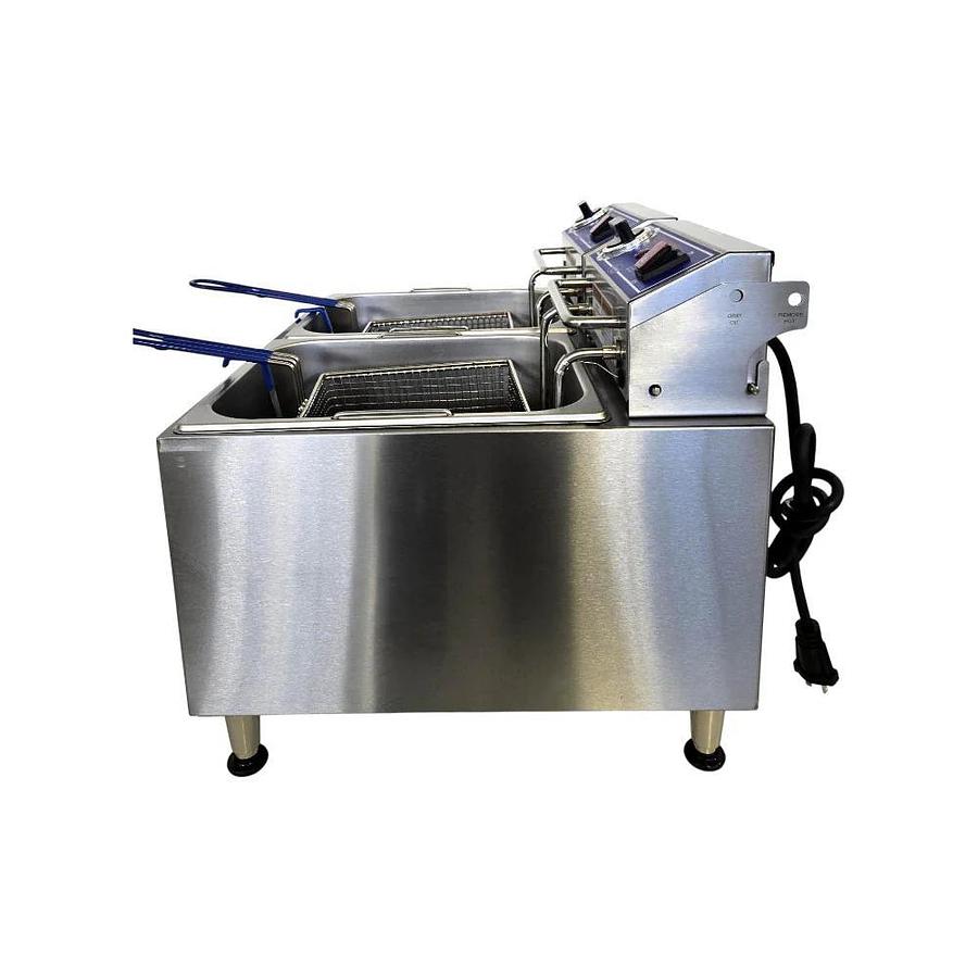 Used Globe PF32E-C Countertop Electric Fryer - WARRANTY