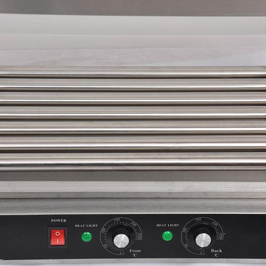 New Commercial 18 Hot Dog Hotdog 7 Roller Grill W/cover Stainless