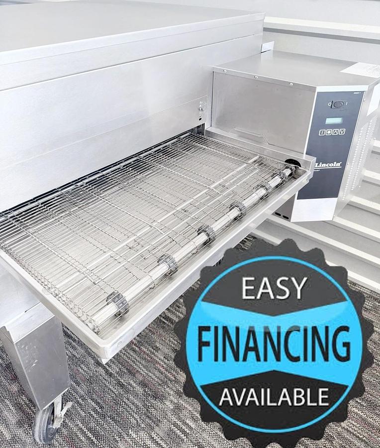 Used incoln Impinger 1450 Single Deck Gas Fired Conveyor Pizza Oven