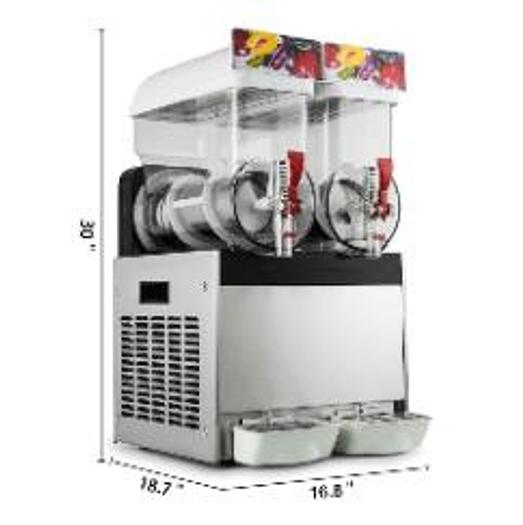 30L Commercial Frozen Drink Slush Slushy Making Machine Smoothie Ice Maker 2x15L