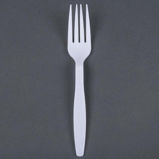 Heavy Weight  Plastic Fork -  AVAILABLE IN BLACK, WHITE, BEIGE OR CLEAR -1000 /