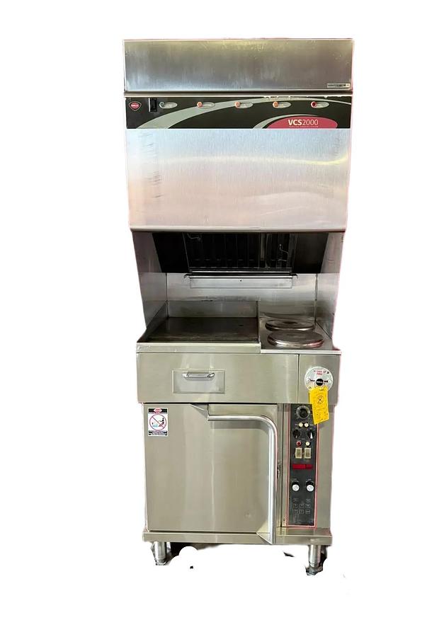 Used Wells ventless wvoc-2hfg 2 stove griddle and oven
