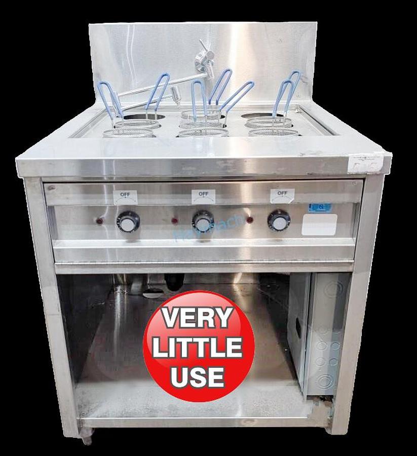 Used COMMERCIAL PASTA COOKER W/ WATER FAUCET 34"