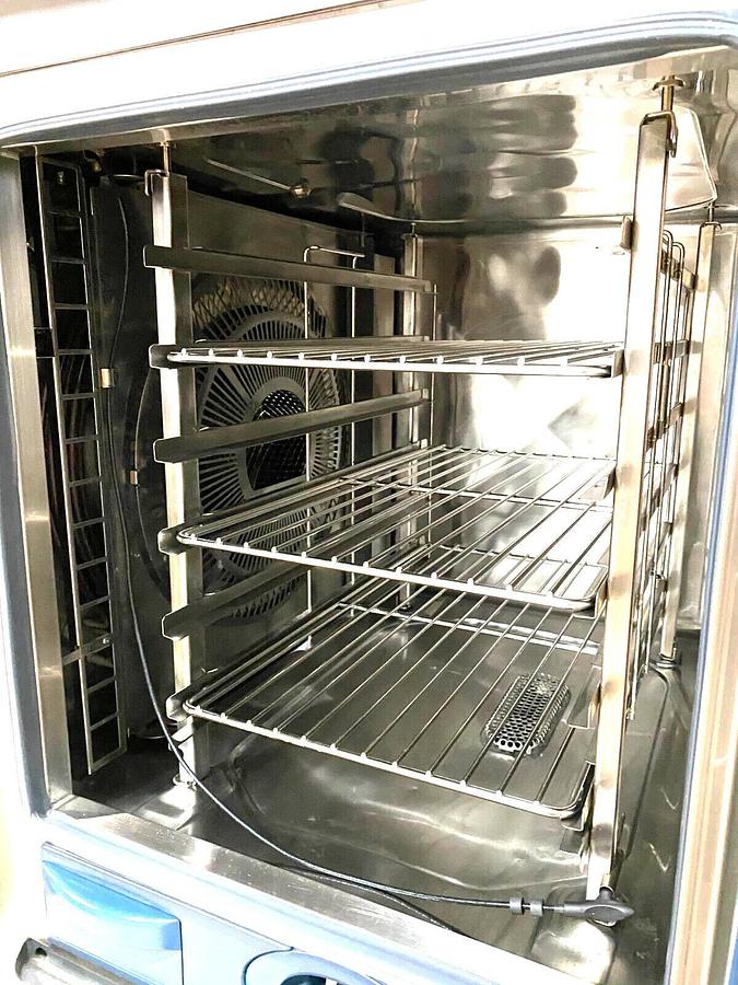 Used Rational 6 pan/half size (Electric) Combi, w/UltraVent Hood, Stand 