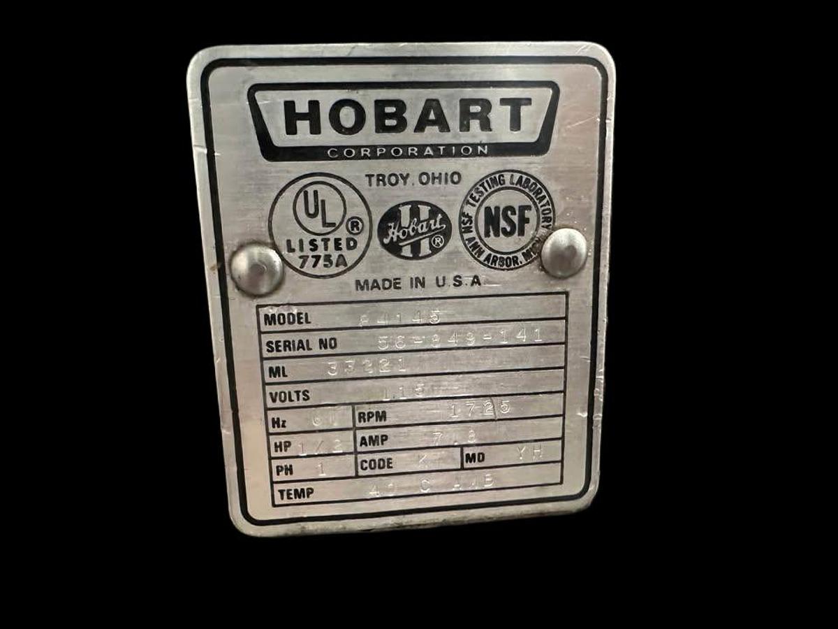 Used Hobart Model 84145 14” Buffalo or Bowl Chopper. 115V