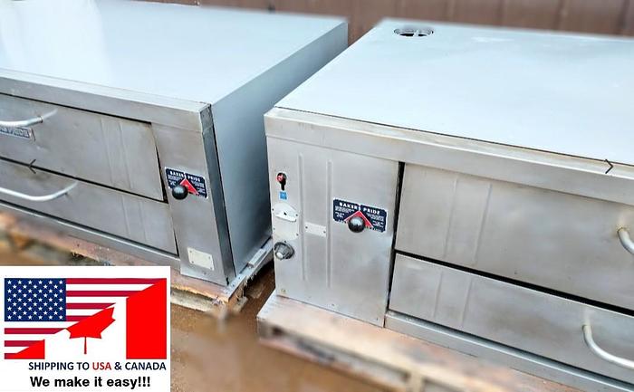 Refurbished 2 BAKERS PRIDE Y600 Y602 NATURAL DECK GAS DOUBLE PIZZA OVENS NEW STONES