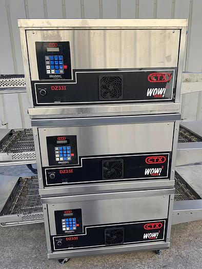 Refurbished 2019 CTX Middleby Marshall DZ33I Infrared Radiant conveyor pizza oven 3 stack