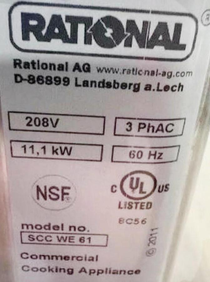 Used Rational oven with ventless hood system