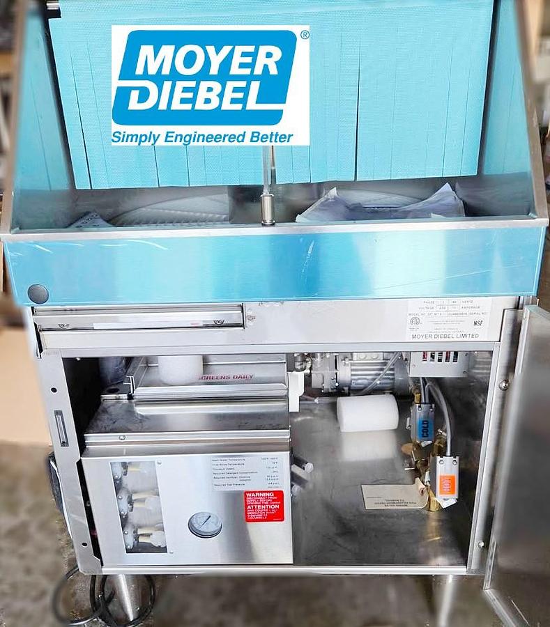 Used Rotary Bar Glasswasher - Moyer Diebel Dolfyn -1200 glasses per hour - BRAND NEW