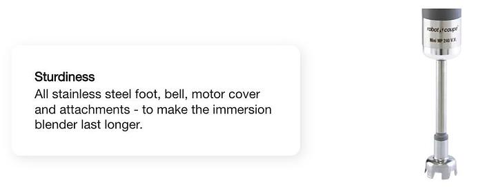 Robot Coupe - Mini Power Combo 10" Shaft & 7" Whisk Immersion Blender - MMP240VVCOMBI