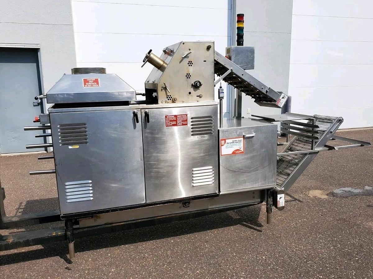 Used UPERIOR Flour Tortilla Press and Oven Combo Machine besco - gas