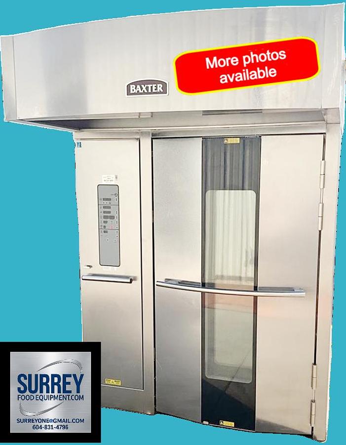 Used Baxter gas double rack oven