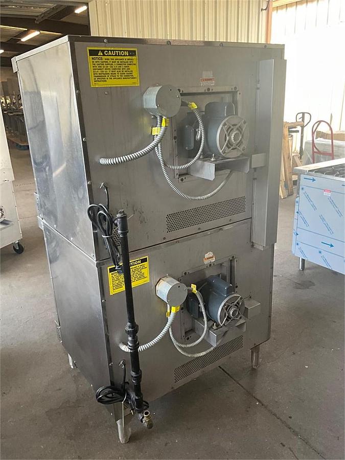 Used Vulcan gas double stack convection oven