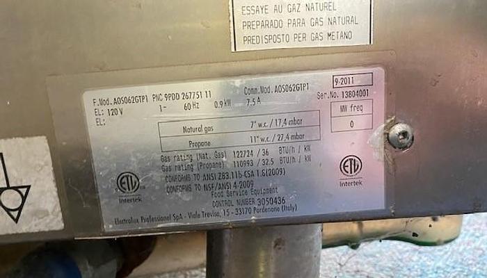 Oven ELECTROLUX Natural Gas Combi TOUCHLINE Oven 62 -120V/ 1ph /60Hz - 7.5A