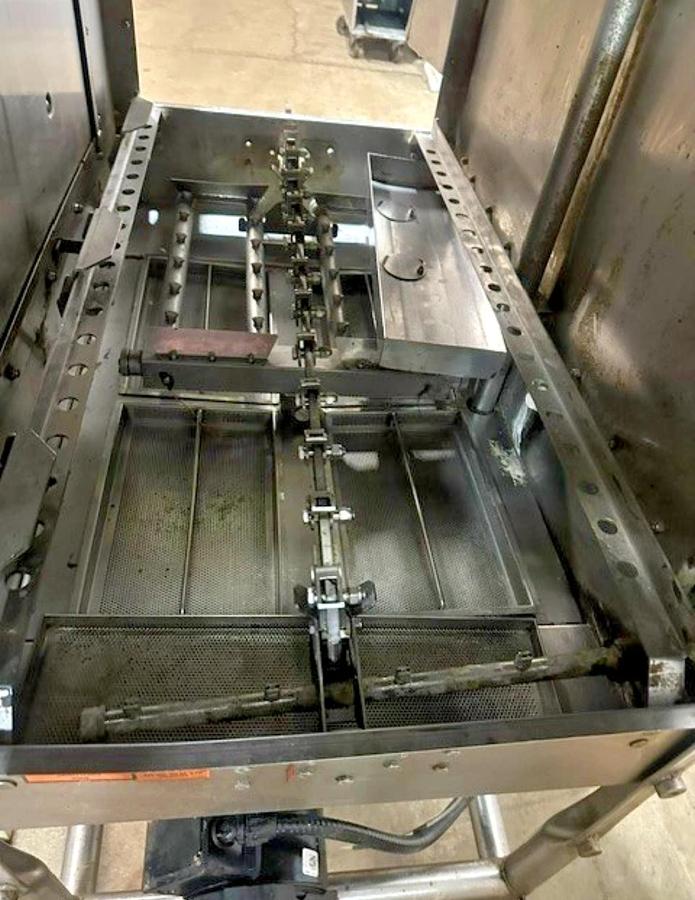 Used American Dish Service Model: ADC-44 High R-L Dishwasher with Ecolab Rinse Agent System and Hood Unit