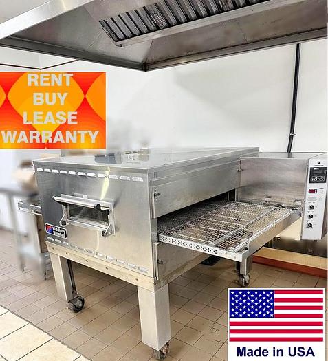 Refurbished Middleby Marshall electric converyor pizza oven - like new - c/w vent hood  -SEE VIDEO