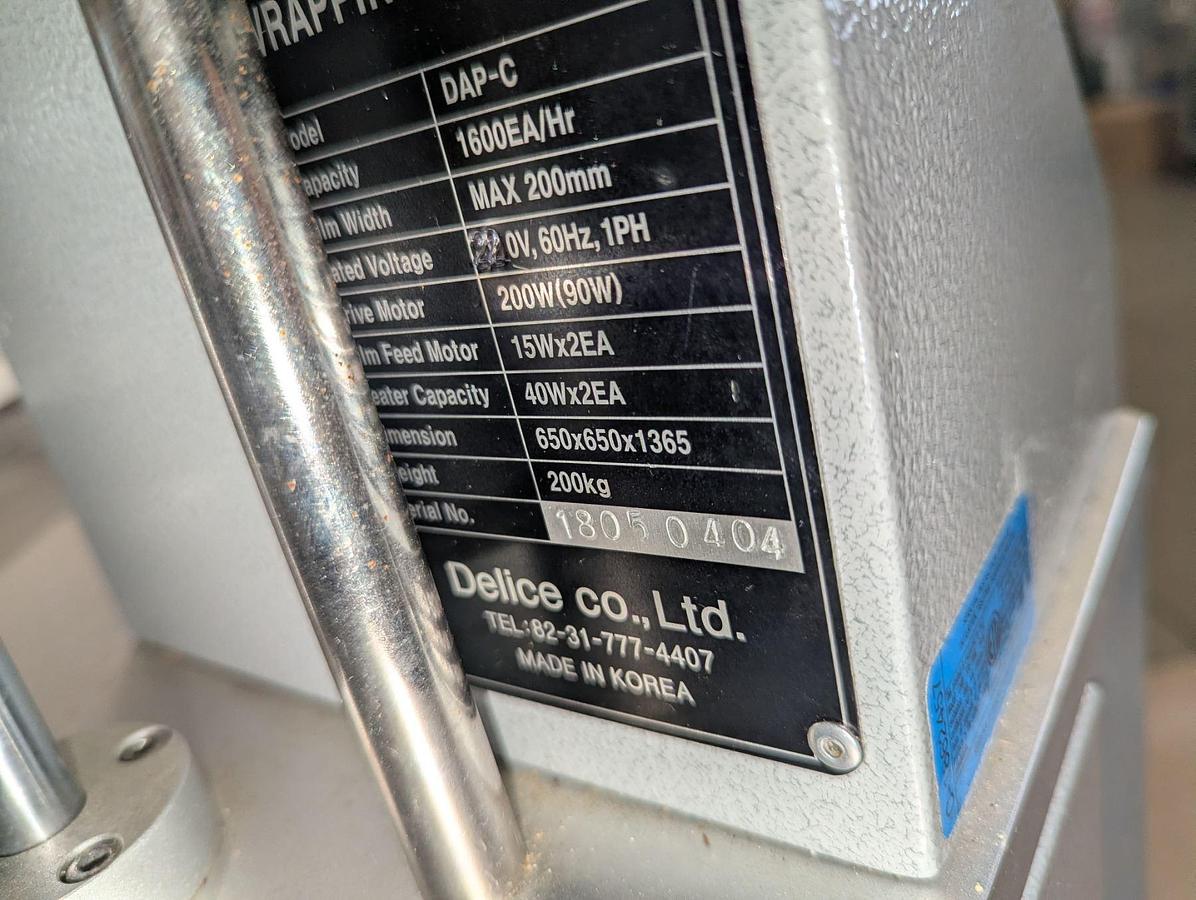 Used Delice DAP-C Auto Packaging/Wrapping Machine