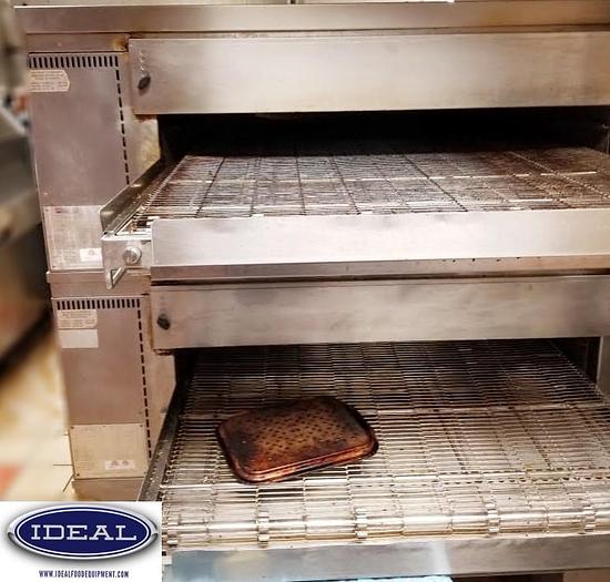 Used Middleby Marshal PS570 Gas double stacked conveyor pizza ovens
