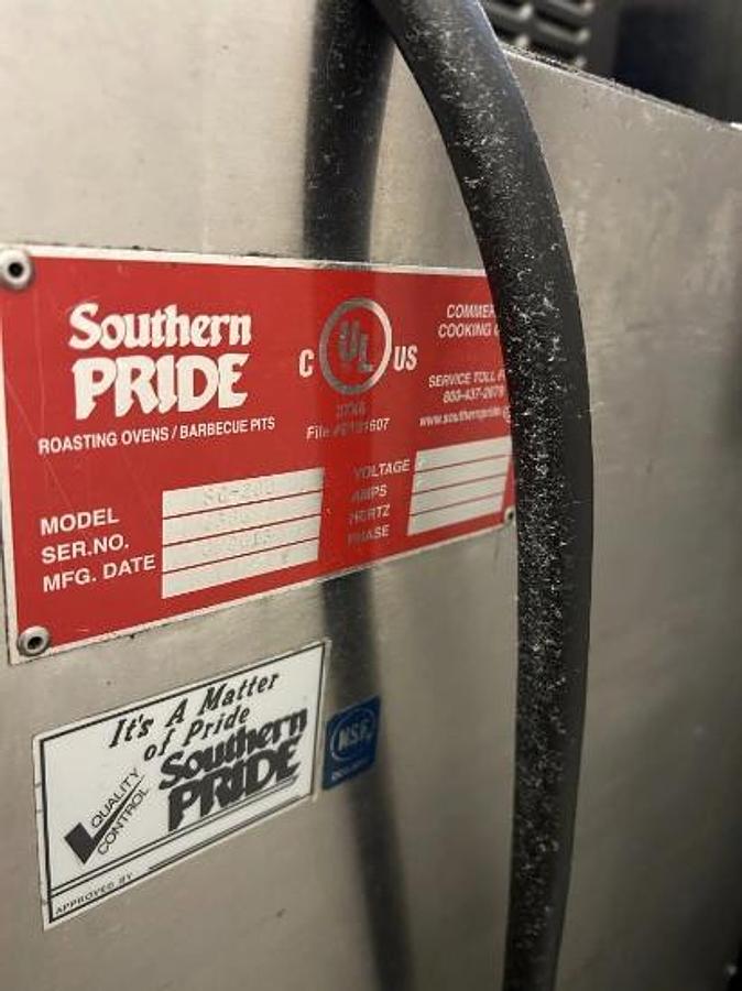 Used SOUTHERN PRIDE SMOKE CHEF ELECTRIC SMOKERSOUTHERN PRIDE SMOKE CHEF ELECTRIC SMOKER