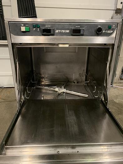 Used Jet Tech F-18DP - High Temperature Under counter Dishwasher (Used)