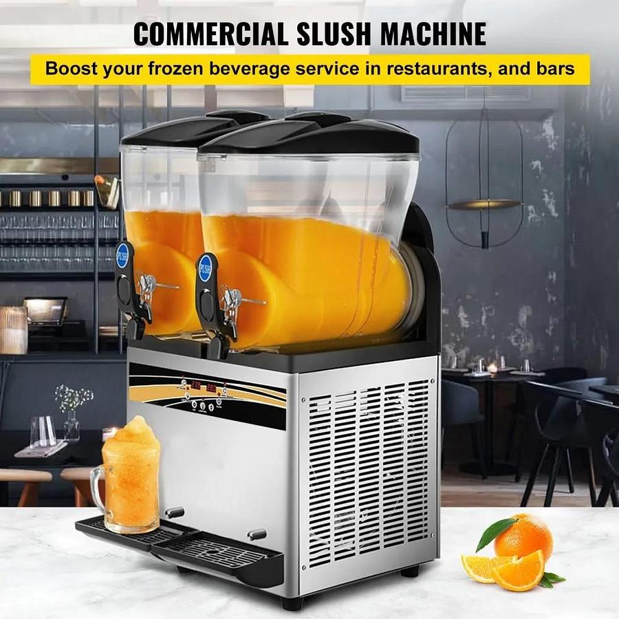 Used Slush Machine - 2 x 15 litre dispenser - 