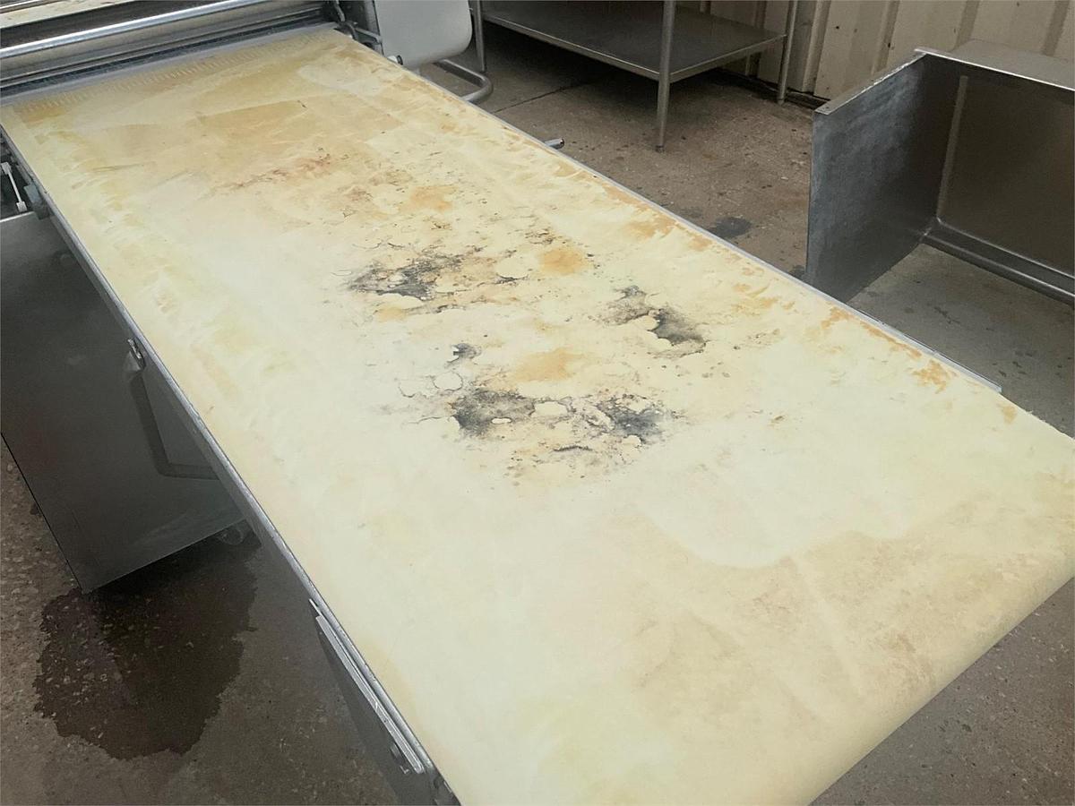 Used Rondo butterfly sheeter with flour duster