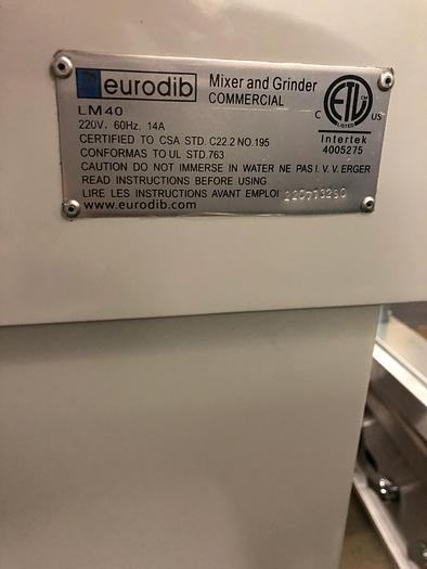 Refurbished Eurodib LM40T Single Speed Spiral Dough Mixer