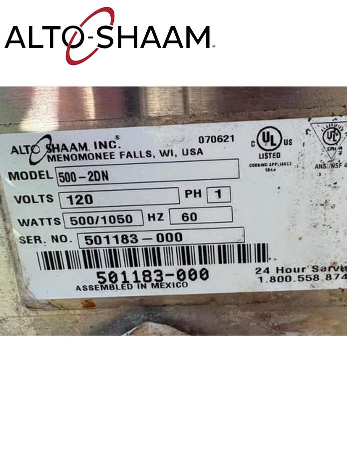 Used Altoshaam 500-2DN Narrow Halo Heat Double Warming Drawers
