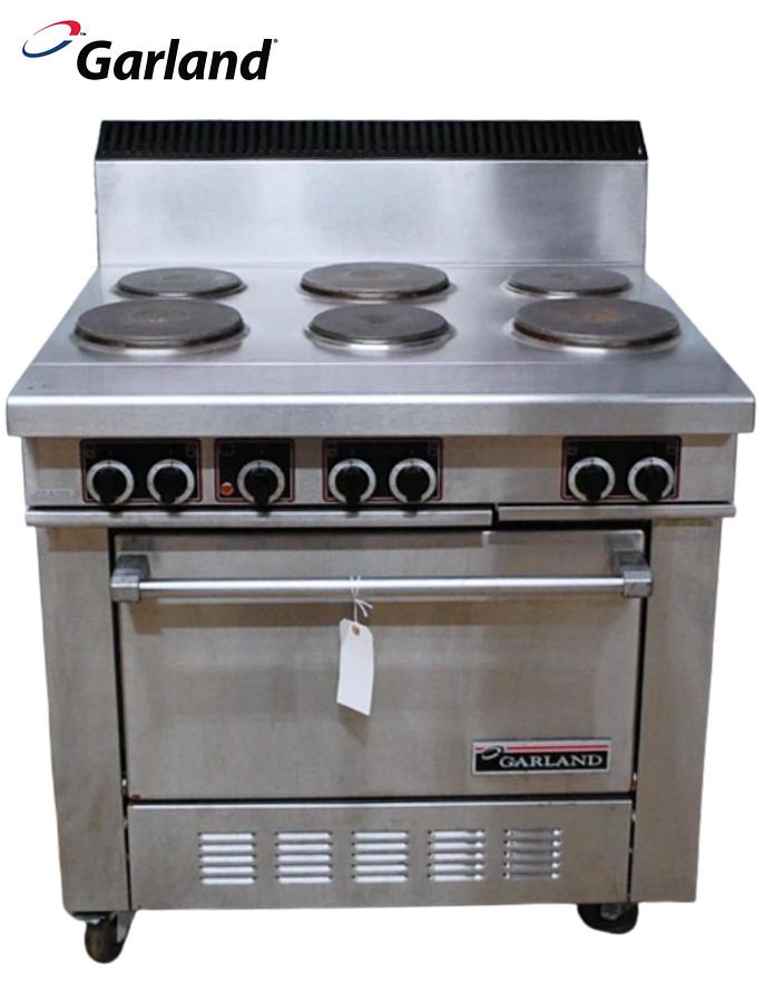 Used Garland SS686 Sentry Series 6 Sealed Burner Electric Range with Oven