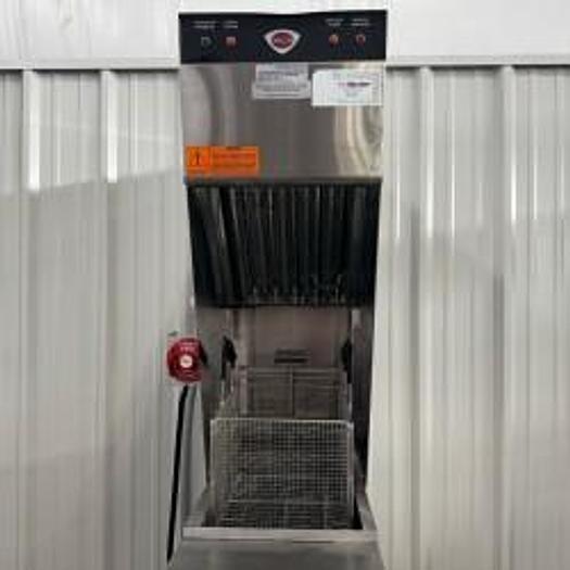 Refurbished Wells Ventless 55 LB Fryer from School Auto Lift 1/3 Phase WVAE-55FC