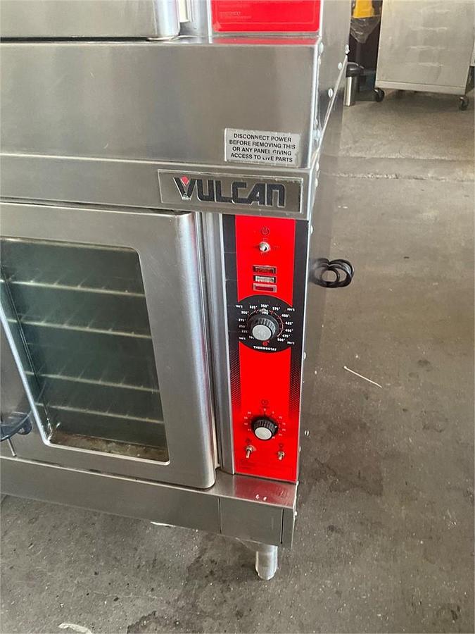Used Vulcan gas double stack convection oven