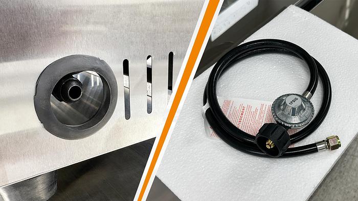 4 COMPARTMENT DEEP FRYER - GAS - PROPANE -OUTDOOR USE ONLY