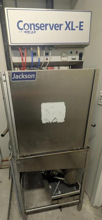 Used ackson WWS CONSERVER XL-E Conserver Low Temperature Dishwasher 39 Racks/hr