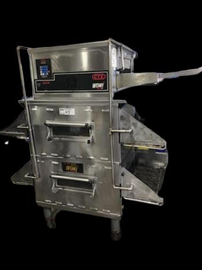 Used MIDDLEBY MARSHALL CTXS WOW 2 TOP, DZ 331 BOTTOM 2 GAS PS636G-2 TRIPLE STACK PIZZA OVENS,