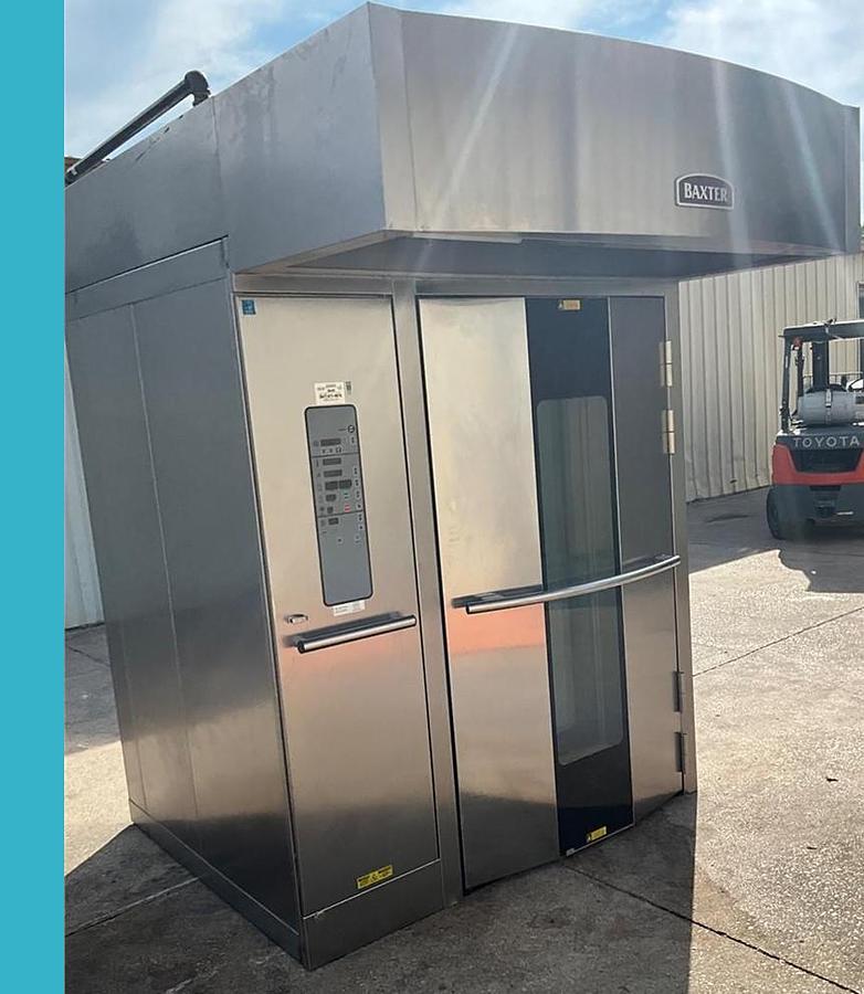 Used Baxter gas double rack oven