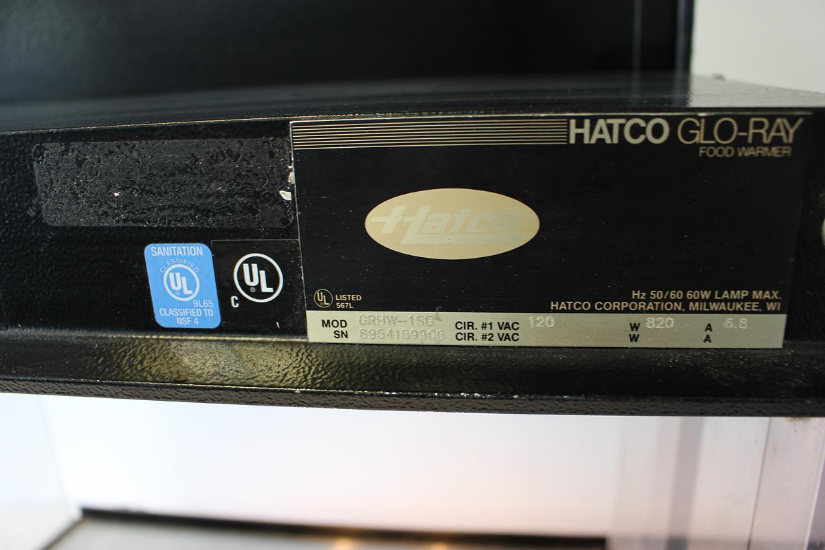 Used Hatco Black 120 V Glo-Ray Food Warmer Model: GRHW-1SG (